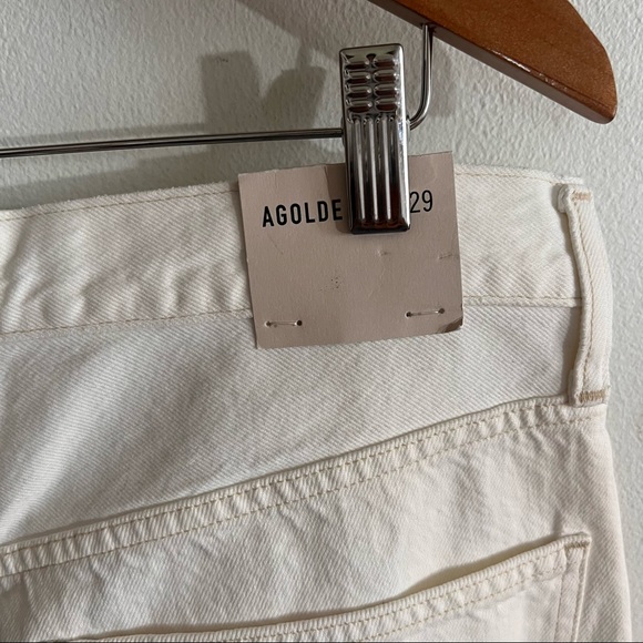 NEW Agolde Criss Cross Wide Leg Jeans in Paste - Picture 5 of 11